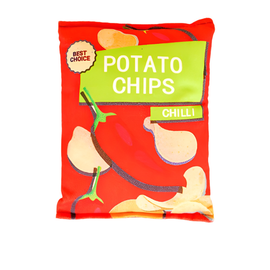 chilli potato chip pet toy