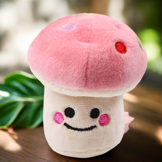 Pink mushroom toy