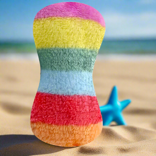 Rainbow bone pet toy