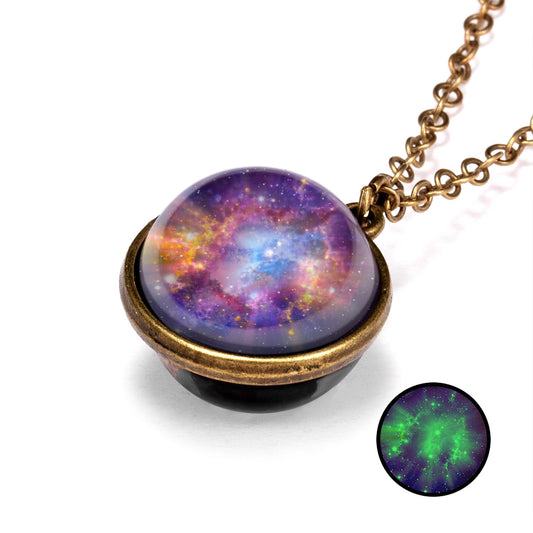 Mysterious galaxy design necklace - accessories