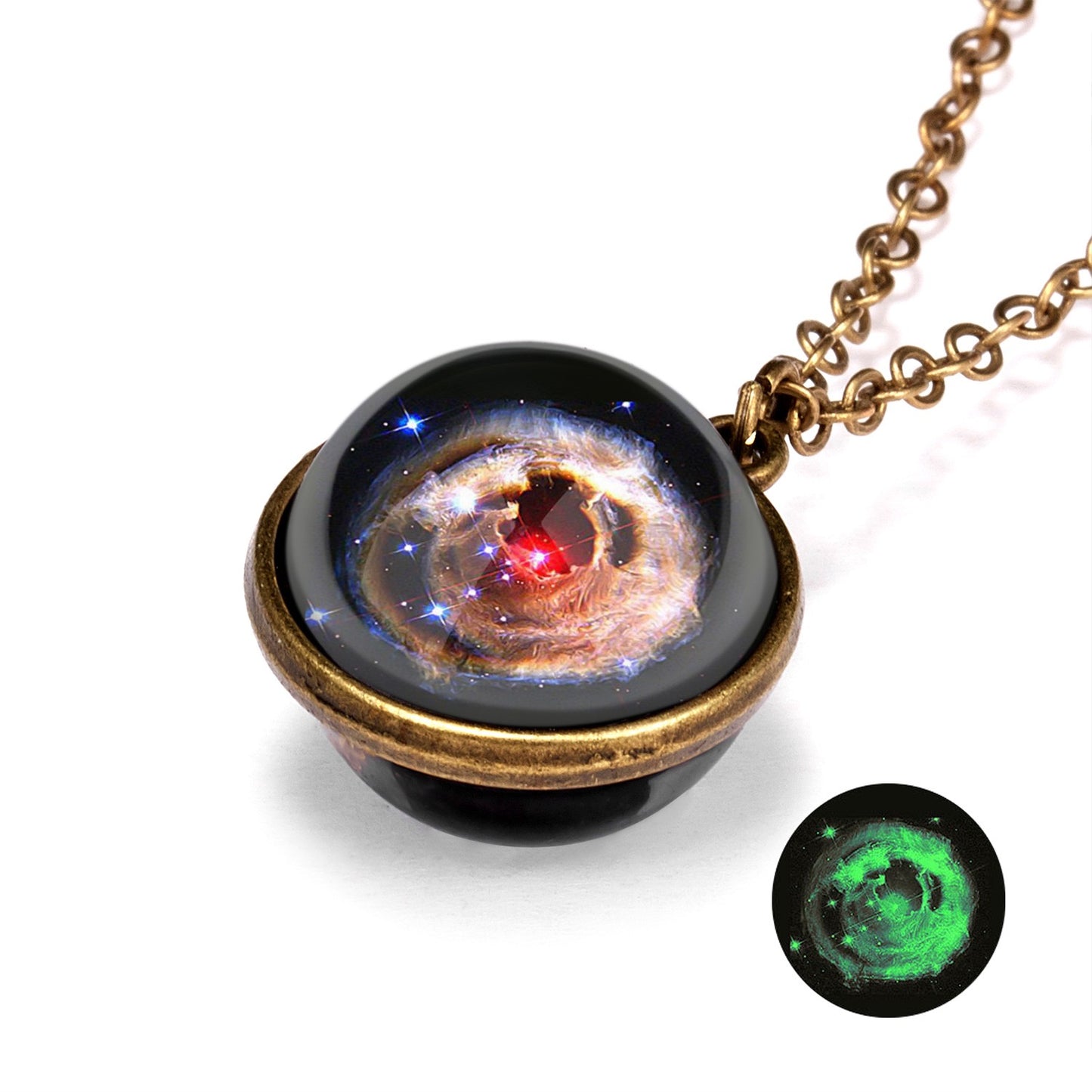 Mysterious galaxy design necklace universe - accessories