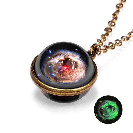 Mysterious galaxy design necklace universe - accessories