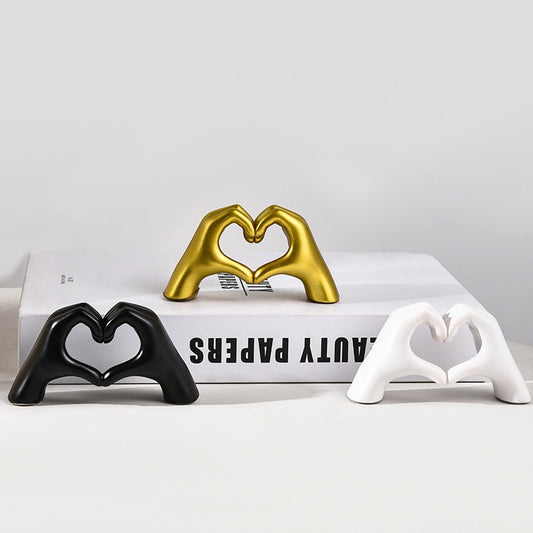 A Soft Vinyl Home Decor Figurine - Hand heart ❤️